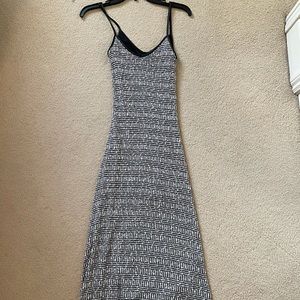 Black and white maxi dress